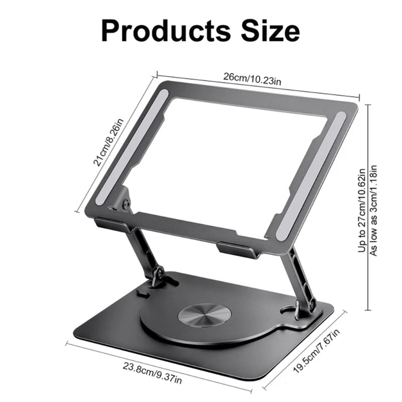 Laptop Stand Adjustable Height Heat Dissipation Bracket for Up to 17Inch Laptops