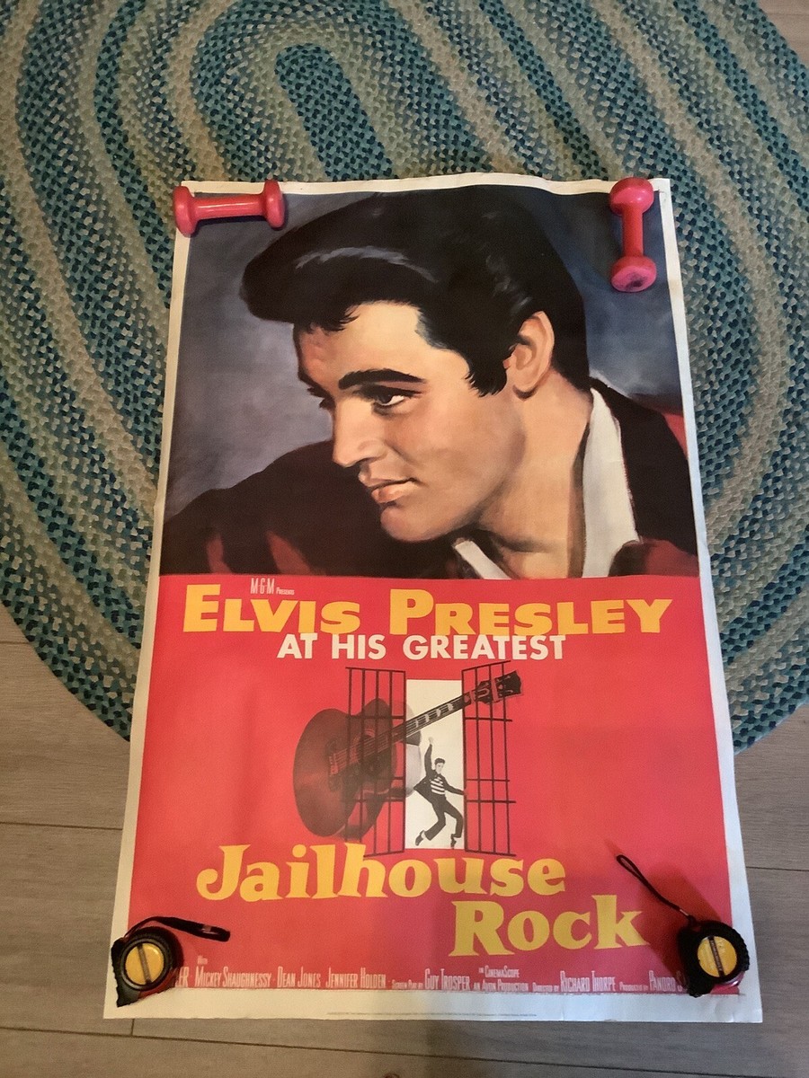 エルビス・プレスリー Jailhouse Rock ポスターボード MGM ELVIS PRESLEY Poster Jailhouse Rock Vintage 1997 Reprint Of
