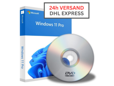 Windows 11 Pro Professional Vollversion | DVD Version CD | +Lizenz Schlüssel Key
