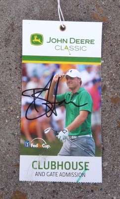 John Deere Classic 2014 Ticket Signed Autographed Brian Harman ~ Jordan Spieth