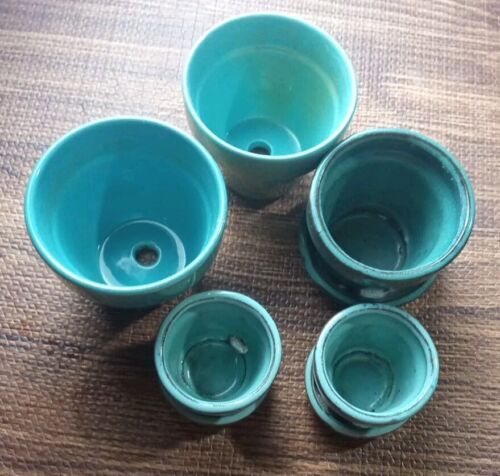 5 jardineras turquesa verde 3 con colector de agua adjunto - Imagen 2 de 16
