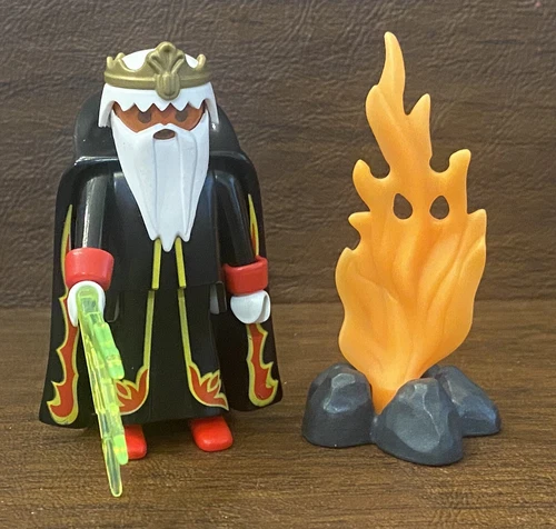 Playmobil 3932 Fire Wizard King Figure Toy—Vintage 1993