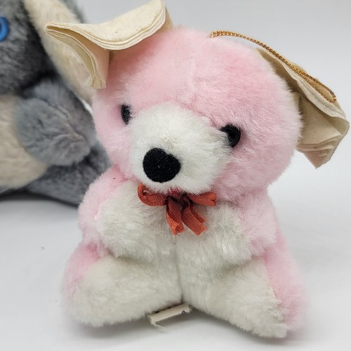 1960s Vtg Superior Toy And Novelty Company Plush Small Rabbit Elephant Bear - Picture 2 of 21