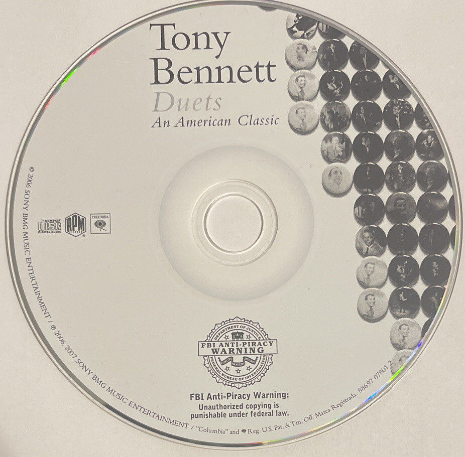Duets: An American Classic by Tony Bennett (CD, 2006) DISC ONLY! EFG