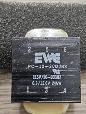 EWC PC-12-2000B8 POWER TRANSFORMER 6 PIN PLUGIN SERIES SIZE 24 NOS (6021)