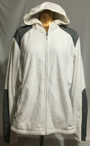 white fuzzy fleece jacket hooded | eBay