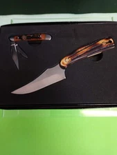 KENTUCKY CUTLERY COMPANY 2 PIECE KNIFE SET 71023 STAINLESS STEEL WITH SHEATH