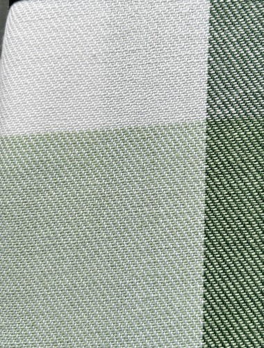 "RALPH LAUREN ~ Mantel a cuadros verde y crema ~ 152 x 213 cm ~ 60 x 104""" - Imagen 4 de 7