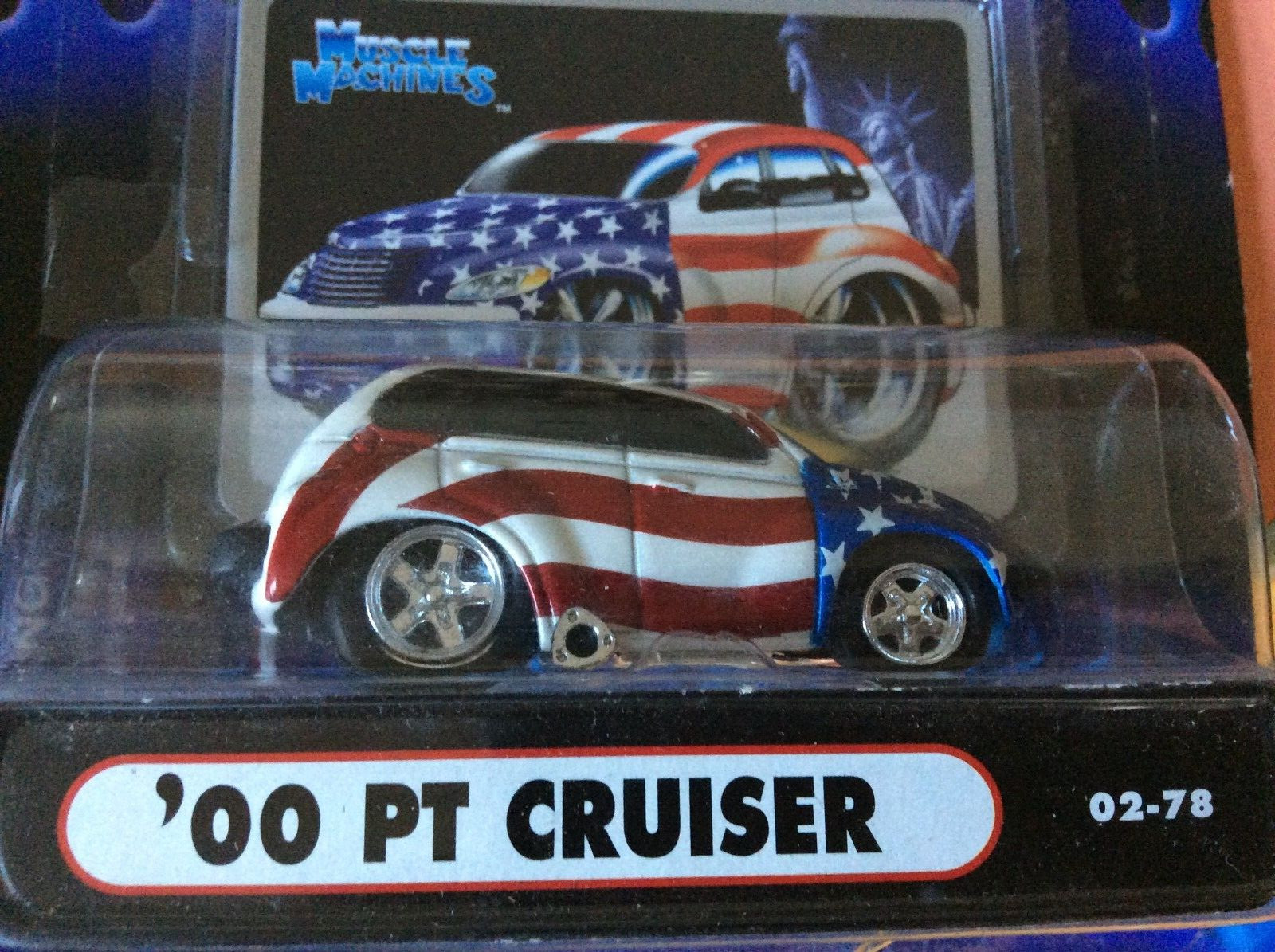 MUSCLE MACHINES STARS & STRIP - 2- 2000 PT Cruiser 1/64 DIE CAST  PT CRUISER  -