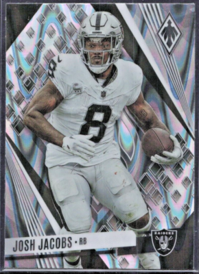 2023 Panini Phoenix Silver Seismic #57 Josh Jacobs Raiders