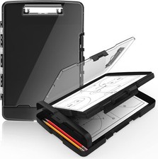 Clearview Clipboard with 2 Storage Heavy Duty Clipboard with Dual Compartment