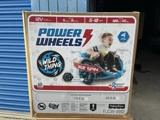New Power Wheels Wild Thing Battery Powered 12V Spinning Ride On Vehicle Blue