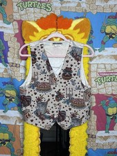 Vintage 90s Made In USA Exparté M Engagement Valentines Vest Multicolor