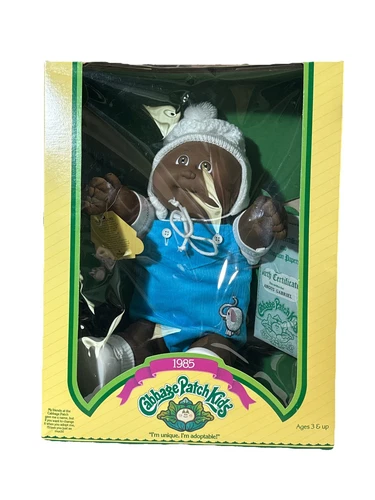 1985 Cabbage Patch Kid African American Brown Eyes Elephant Outfit
