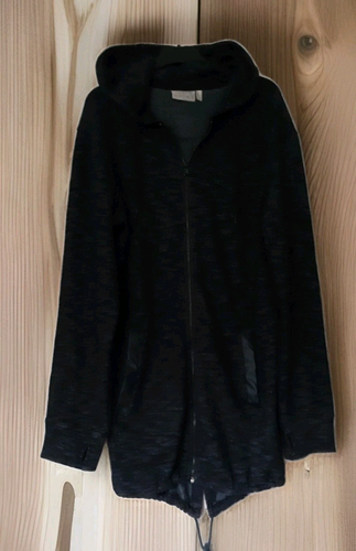 URBAN SURFACE◇Sweatjacke/Mantel◇Gr.L◇Schwarz Meliert◇Reißverschluß◇Baumwollmix◇