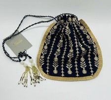 Embroidered Beaded Potli Bag Wedding Party Gift Ethnic Handbag Nishat Luxury