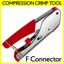 Compression Connector Crimping Tool Coax Cable RG6 RG59 F-Type End Plug Crimper