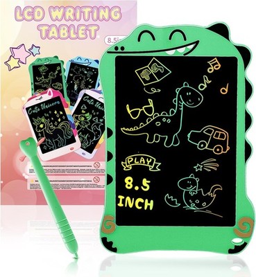 LCD Doodle Board Dinosaur Writing Tablet for Kids Toys, 8.5 Inch Colorful Todder