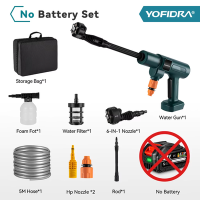 #ad 200Bar Brushless High Pressure Washer Gun Electric Car Washer Garden Watering $474.99