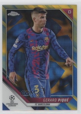 2021-22 Topps Chrome UEFA Champions League 58/75 Gerard Pique Piqué #166 n0c