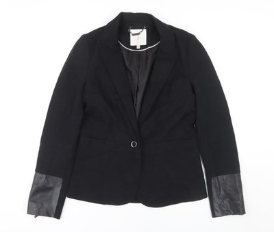 Schwarze Basic-Jacke Damen UK-Größe 8 von Jasper Conran