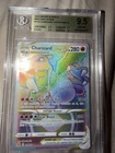 🔥 2022 POKEMON BRILLIANT STARS RAINBOW RARE #174/172 CHARIZARD VSTAR BGS 9.5