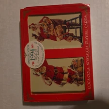 Coca Cola Christmas Santa Nostalgia Playing Cards in Original Sealed 1994 NOS