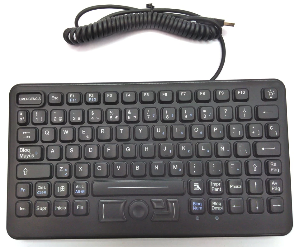 iKey Industrial Backlit Rugged QWERTY Spanish USB Keyboard SL-86-911-FSR-USB - Image 4 of 4