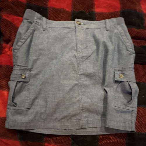 Jean Skirt With Pockets On Both Sides
