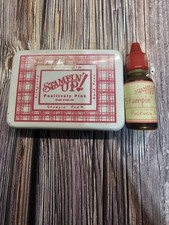 STAMPIN' UP POSITIVELY PINK Classic Ink pad  FULL REFILL Old Style LINEN