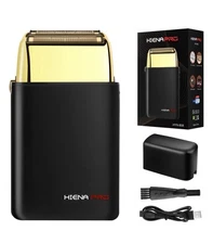 Foil Shaver for Men Barber, Double Electric Foil Trimmer, Professional . HYN-808