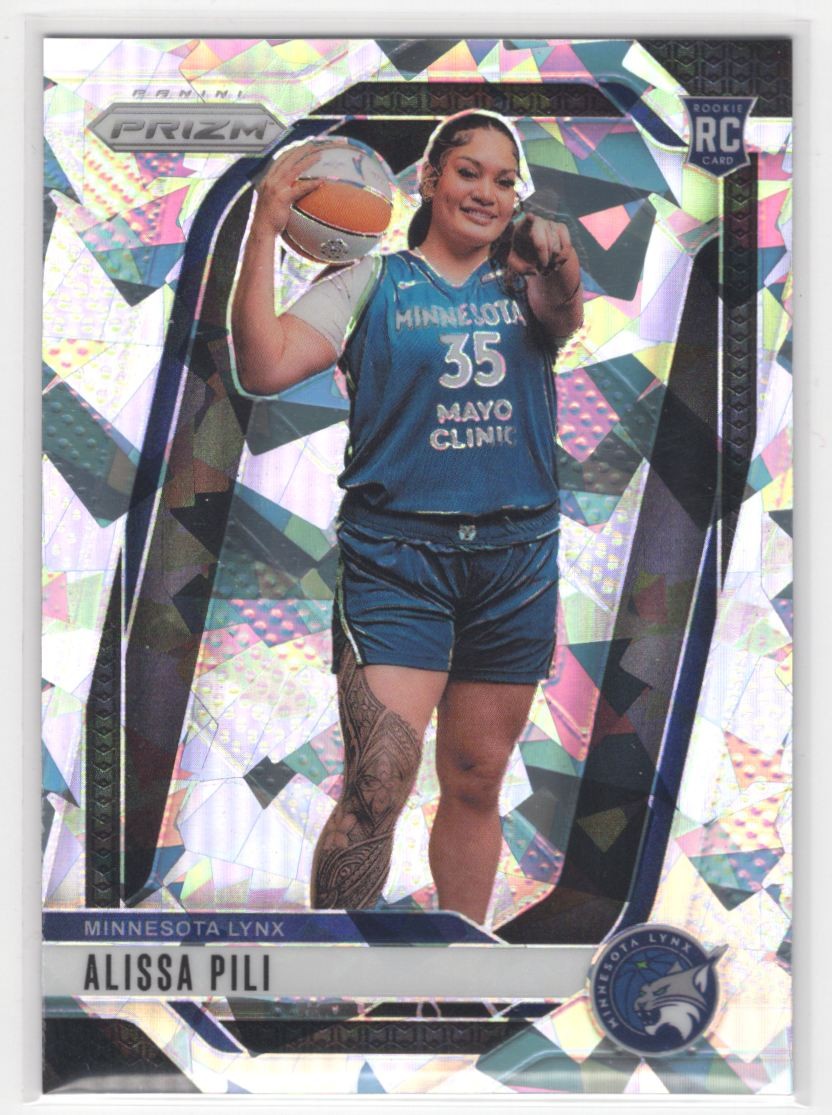 #150 Alissa Pili 2024-25 Panini Prizm WNBA Cracked Ice RC Minnesota Lynx