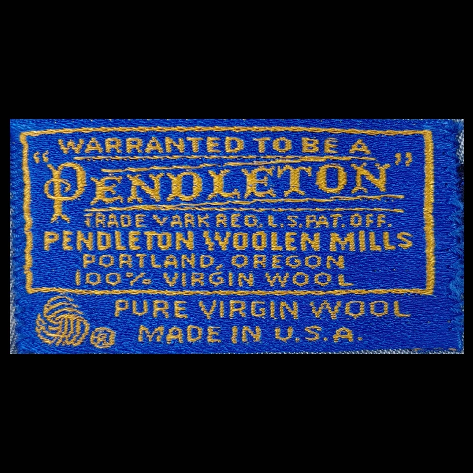 VTG PENDLETON Mens 44S WESTERN Herringbone Tweed Sport Coat SUEDE YOKE & ELBOWS - Image 4 of 4