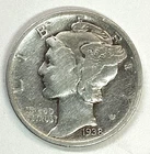 1938-D Mercury Silver Dime