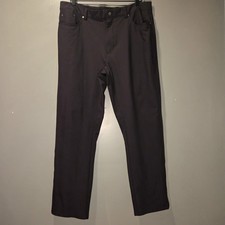 Greg Norman Golf Pants Performance Stretch Flat Front, Men's Size 38x30, Black