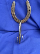 Rustic Horseshoe Wall Mounted Coat Hook Metal...