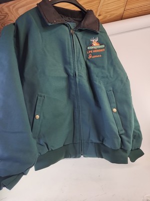 Vintage Swingster Jacket Mens Green Life Member James Sime L.