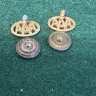 2 AAA American Automobile Association Lapel Pin Tie Tac Gold Toned Screw Back — photo 5