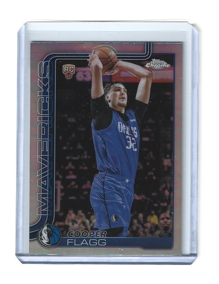 2025-26 Topps Chrome Cooper Flagg REFRACTOR Rookie RC Mavericks #251