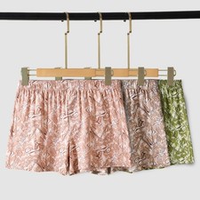 Men's Breathable Cotton Boxers 95 Cotton 5 Spandex Loose Fit Sleepwear Shorts