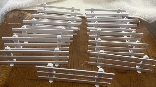 Vintage Marx Farm Play Set Plastic Fence Sections Lot of 15