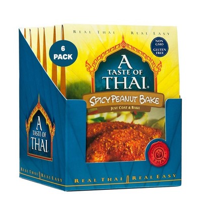 A Taste of Thai Spicy Peanut Bake - 3.5oz - Pack of 6 Ready to Use