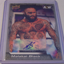 2022 AEW Upper Deck Autograph Malakai Black Aleister #51