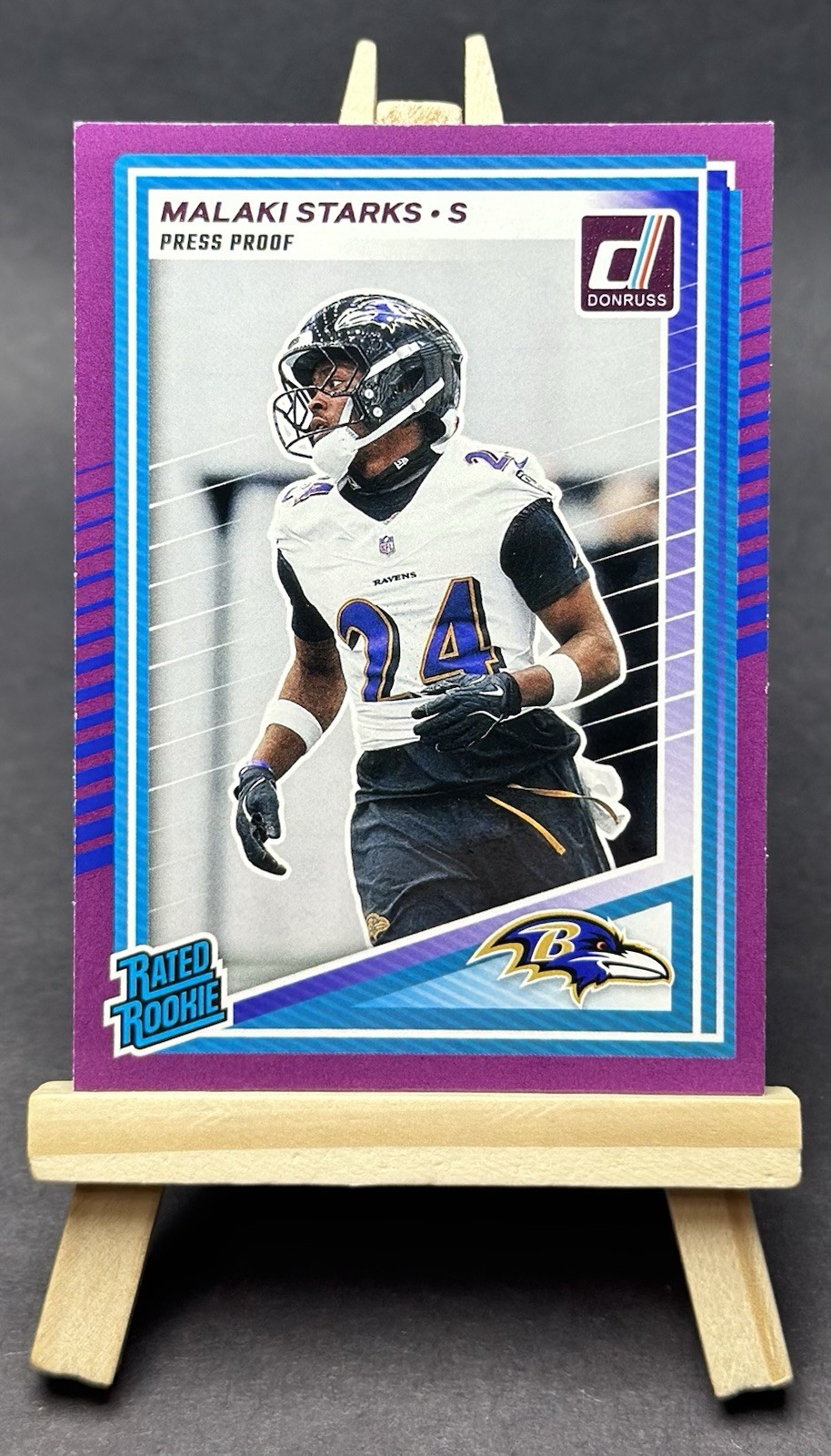 2025 Panini Donruss - Malaki Starks (RC) Purple Press Proof Rated Rookie #346