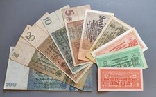 10 Pfennig - 100 Reichsmark 1929-42 Banknoten WK2