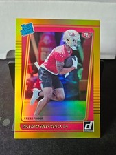 2021 Donruss Football Premium Gold Press Proof #312 Elijah Mitchell Rookie