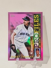 2026 SP TOPPS SERIES 1 PROFILES PINK RANDY JOHNSON MARINERS #TP-25