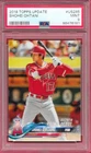 2018 Topps Update SHOHEI OHTANI Rookie Debut #US285 RC PSA 9 DODGERS MVP ^