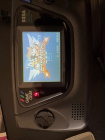 Sega Game Gear Super Sonic System Console Bundle RECAPPED Works Great!