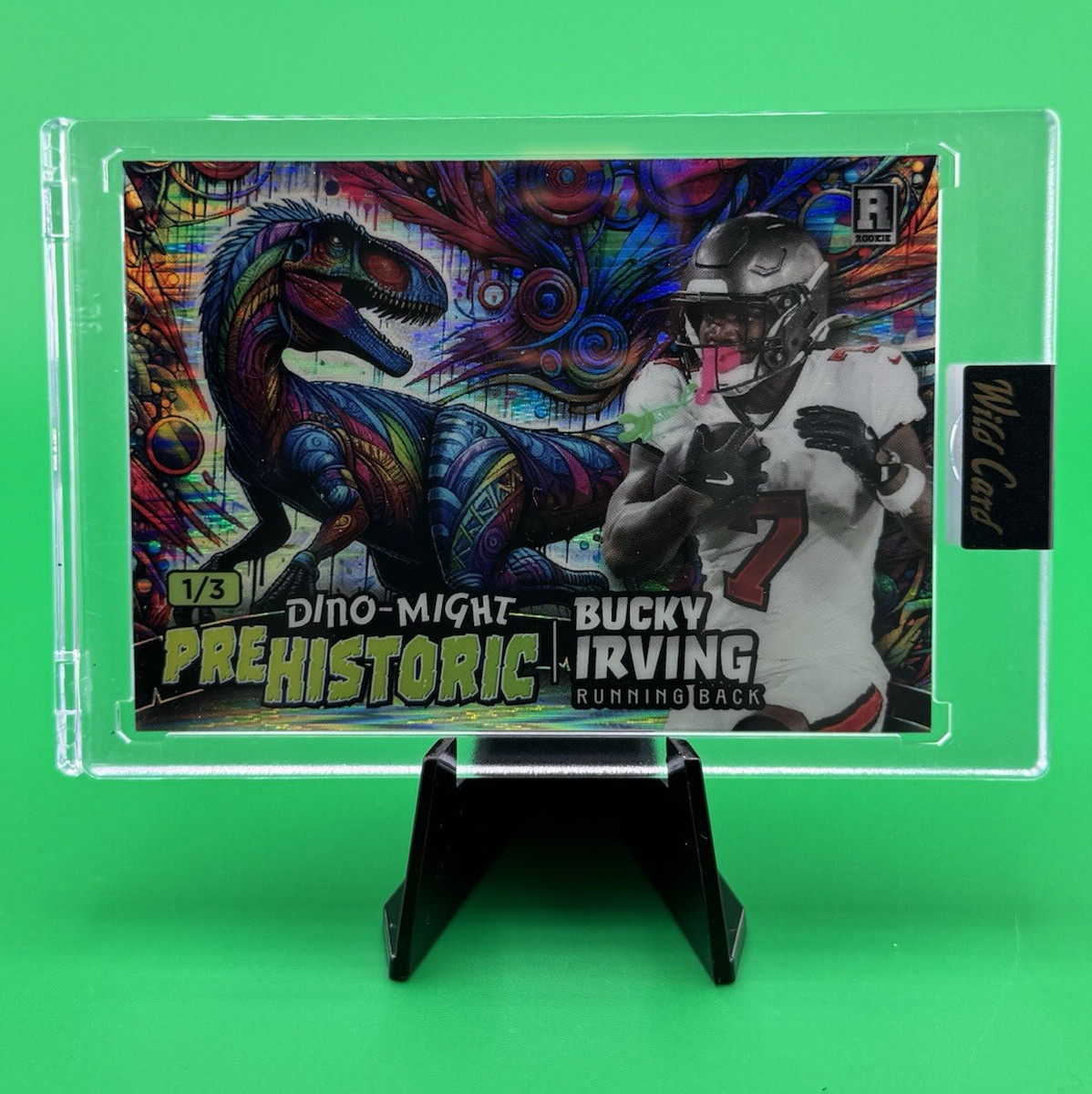 Wild Card Alumination Dino-Might Triceratops Bucky Irving Green